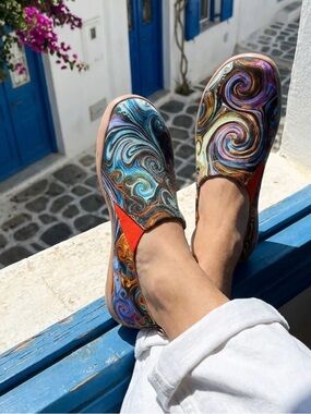 UIN Men’s Starry Night II Toledo Walking Travel Shoes NWOB